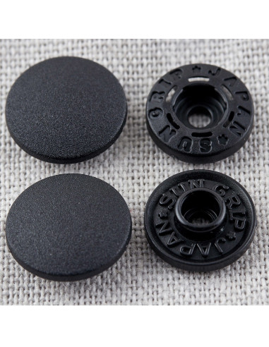 Drukknopen zonder tang 13 mm - Zwart