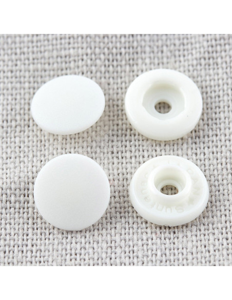 Drukknopen zonder tang 9 mm - Wit