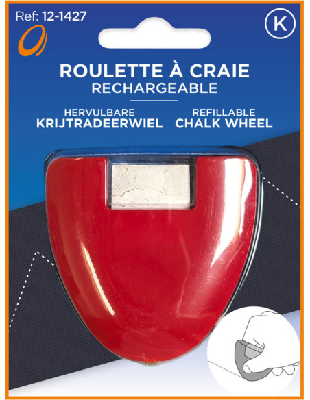 Navulbaar krijtrolwiel
