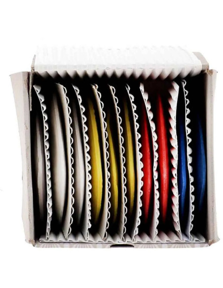 Doos met 10 driehoekige krijtjes in verschillende kleuren Bohin