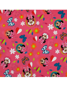 Minnie jersey stof - Vlinder en hart 2