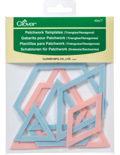 Patchwork sjablonen - Driehoek en Zeshoek
