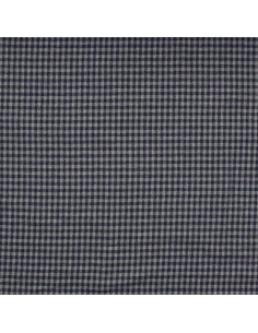 Geruite flanellen stof - Blauw 2