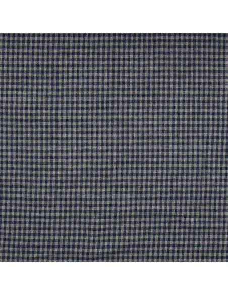 Geruite flanellen stof - Blauw