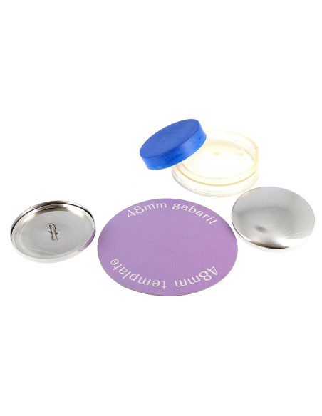 Doos met 2 knopen om te bekleden met Bohin plaatsingsgereedschap - 48 mm