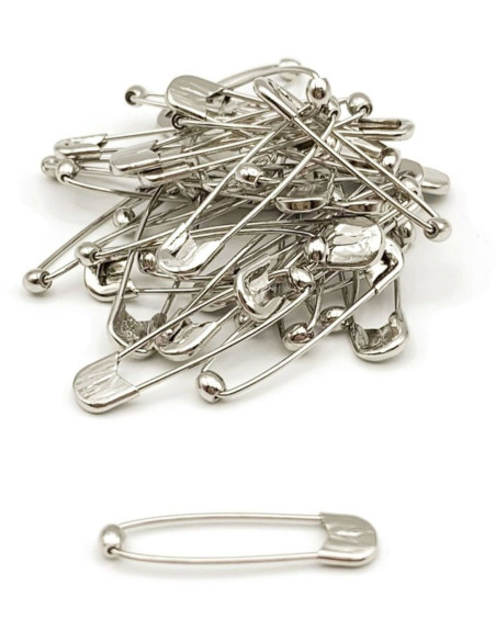 Doos met 40 veiligheidsspelden met bol 44 mm Bohin