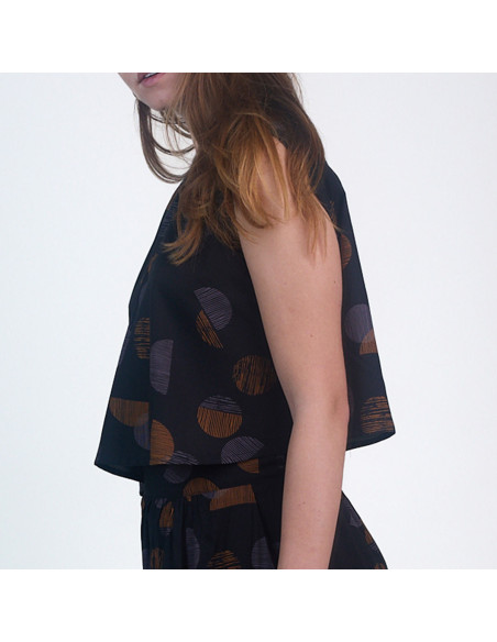 Patroon DE top met epauletten - Atelier Brunette