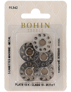 Platte spoelen voor naaimachine van staal Bohin