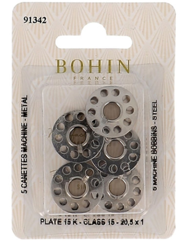 Platte spoelen voor naaimachine van staal Bohin