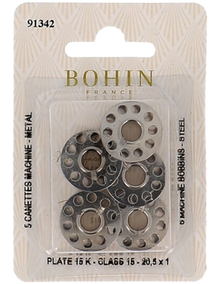 Platte spoelen voor naaimachine van staal Bohin
