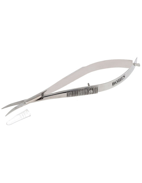 Borduurschaar pincet gebogen bladen 13 cm Bohin