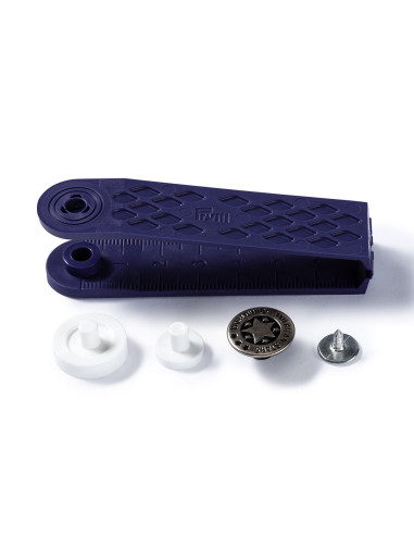 Doos met 8 jeansknopen 17mm
