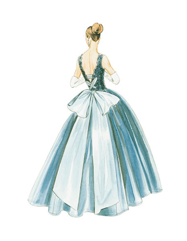 Jurkpatroon jaar 1956 - Vogue 8729