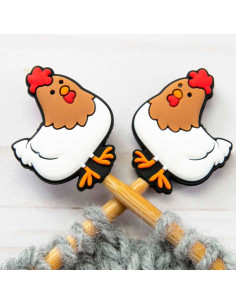 Breistoppers voor breinaalden - Poulette