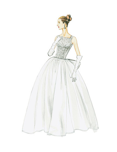 Jurkpatroon jaar 1956 - Vogue 8729