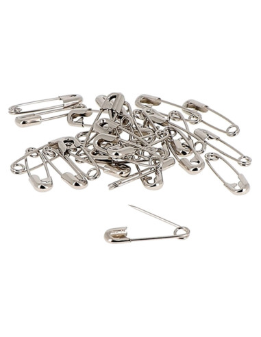 Kaart met 24 veiligheidsspelden assortiment Bohin