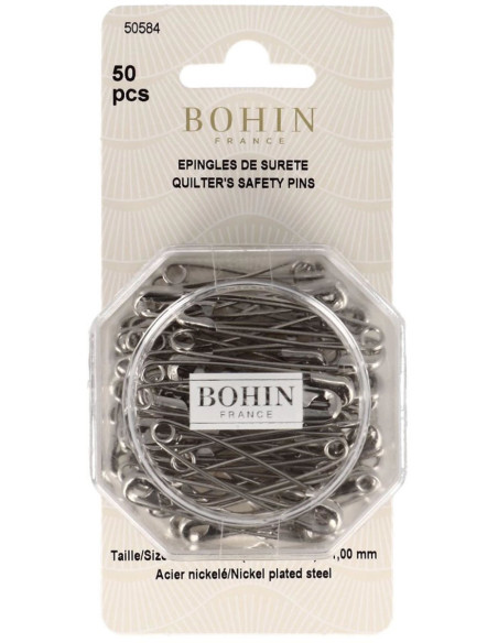 Doos met 50 veiligheidsspelden 48 mm Bohin