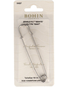 Reuzekiltspeld 100 mm - Zilver Bohin