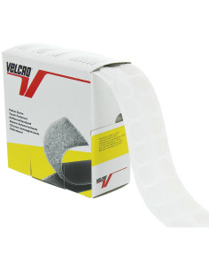 Doos met 200 zelfklevende witte VELCRO® Brand rondjes