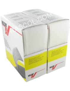 VELCRO® merk witte kleefband 50 mm breed doos van 5 meter