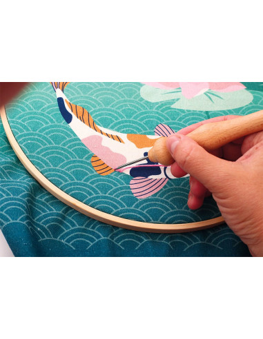Punch needle kit - Koï-karper