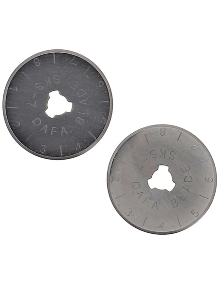 2 vervangmessen voor Bohin roterende snijder - 28 mm
