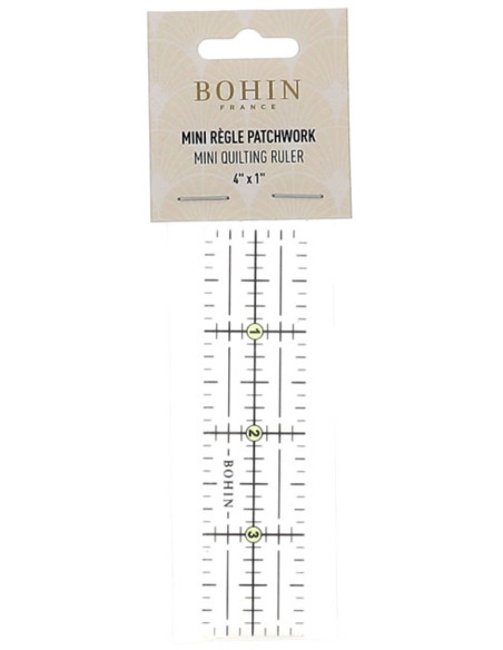 Mini patchwork- en naaimal Bohin 1 x 4 inch