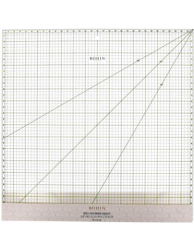 Bohin patchwork liniaal vierkant 32 x 32 cm