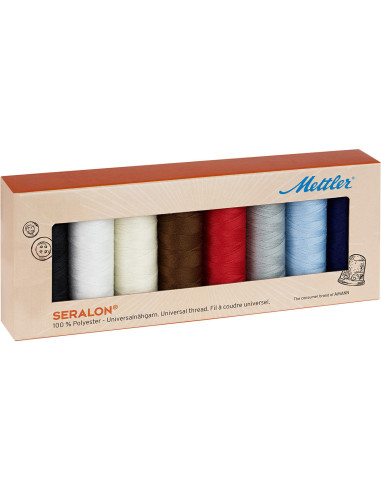 Set van 8 polyester naaigaren 200m Mettler ®