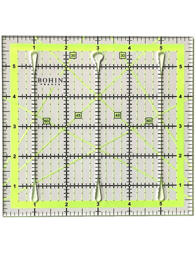 Patchworkliniaal met snijgleuven Bohin 6 x 6 inch