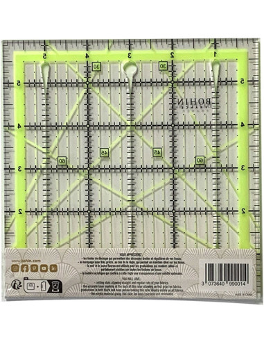 Patchworkliniaal met snijgleuven Bohin 6 x 6 inch