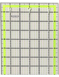 Patchwork liniaal met snijgleuven Bohin 6 x 24 inch 2