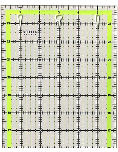 Patchwork liniaal met snijgleuven Bohin 6 x 24 inch