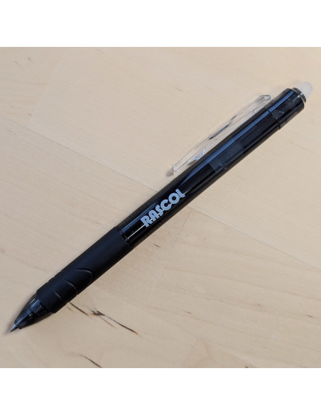 Premium uitwisbare pen met warmte Rascol - Zwart