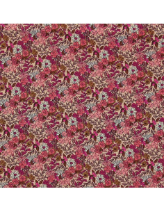 Fantasie viscose stof - Souzza roze en perzik 2