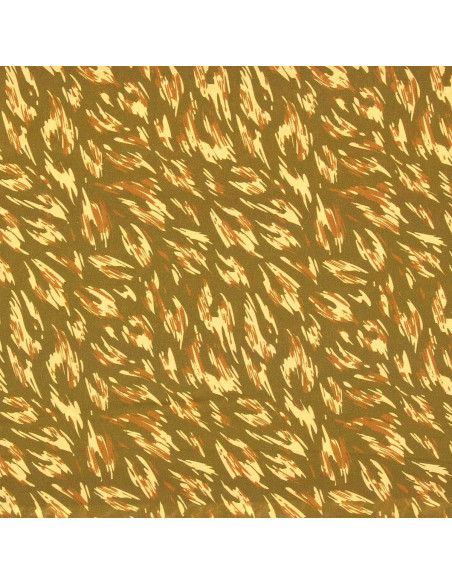 Fantasie viscose stof - Monique groen en geel