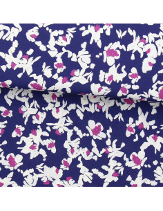 Fantasie viscose stof - Nawi blauw en paars