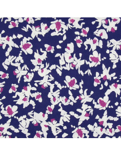 Fantasie viscose stof - Nawi blauw en paars 2