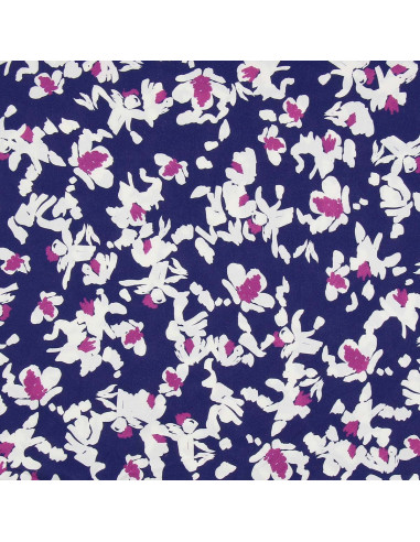 Fantasie viscose stof - Nawi blauw en paars