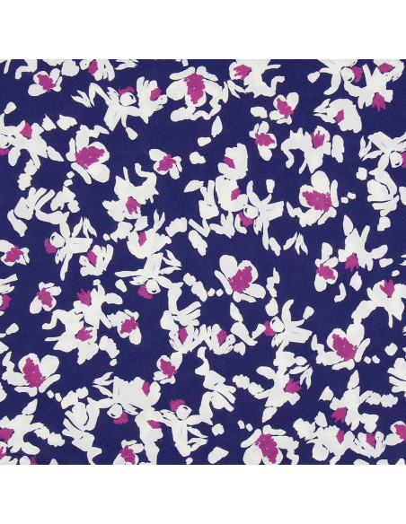 Fantasie viscose stof - Nawi blauw en paars