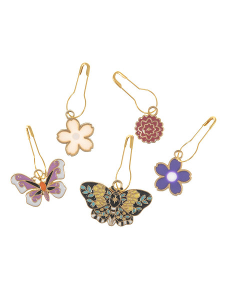 Set van 5 gaasmarkeerders - Vlindertuin