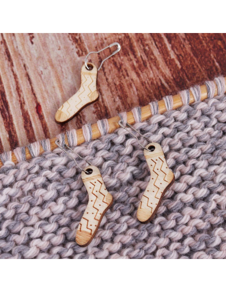 Set van 10 breimarkers - Woolly Sock