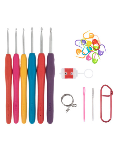 Set van 6 haken en accessoires