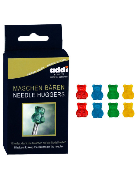 Set van 8 stoppers voor breinaalden addi