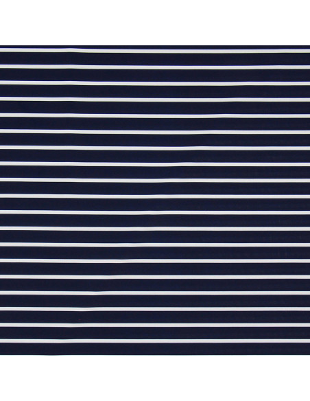Lycra badpakstof - Blauw-wit gestreept patroon