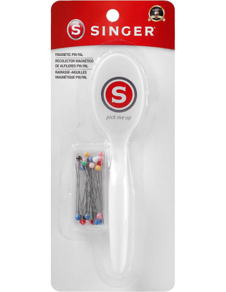 Magnetische naaldenverzamelaar met 25 Singer-spelden