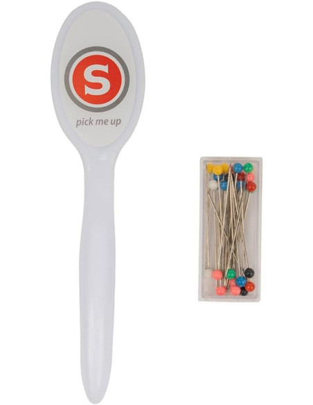 Magnetische naaldenverzamelaar met 25 Singer-spelden