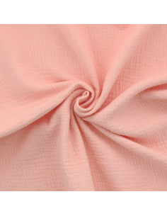 Dubbel gaas katoenen stof - Blush
