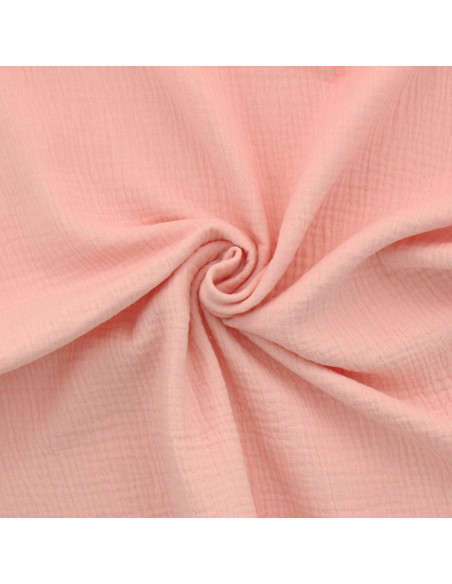 Dubbel gaas katoenen stof - Blush