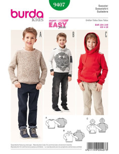 Sweatshirt patroon - Burda 9407